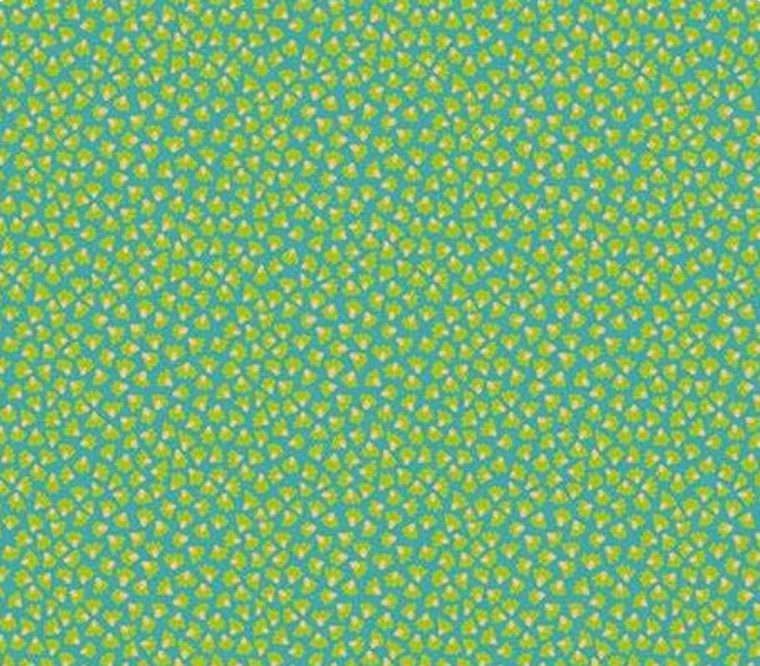 Free Spirit Odile Bailloeul MagiCountry Bells Turquoise Cotton Fabric by The Yard