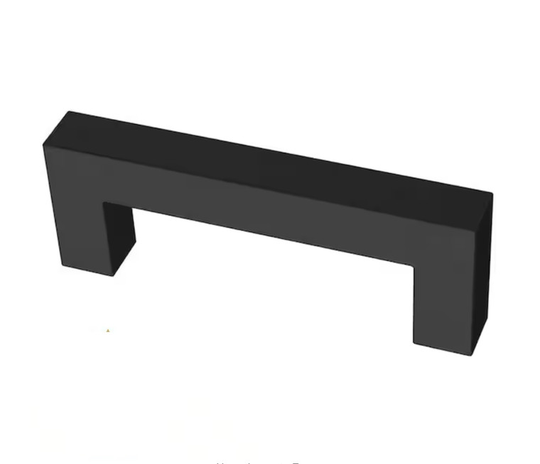 Franklin Brass Simple Modern Square Pull 3" Matte Black Cabinet Pull 30 Pack