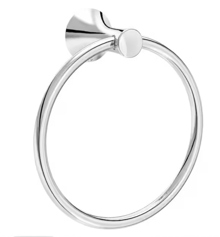 Delta Greydon Bath Towel Ring Polished Chrome Finish