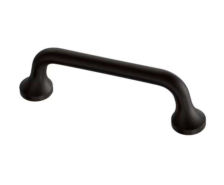 Allen + Roth 3" Matte Black Emma Cabinet Drawer Pull