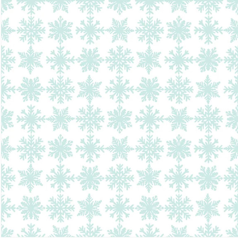 Blank Quilting Wintry Mix Snowflakes White Cotton Fabric By The Yard