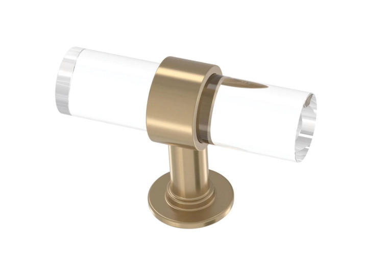 Franklin Brass P46159-720 2" Francisco Cabinet Knob Clear & Champagne Bronze 5 Pack