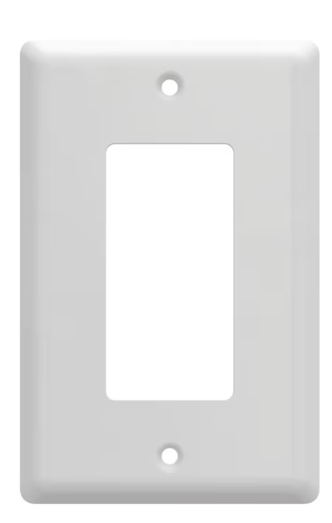 Simple Square W45065-PW Pure White Single GFCI Wall Plate Cover
