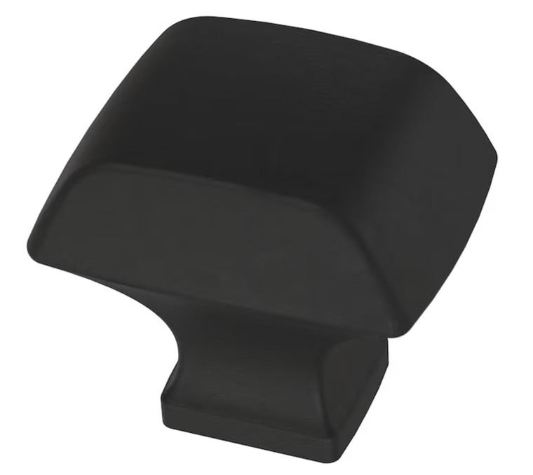 Origin 21 Matte Black  Ivy 1 1/4" Cabinet Drawer Knob
