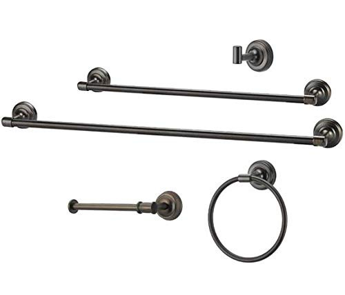 ZenDesign Kerry 5 Piece Bath Hardware Accessories Set Oil Rubbed Bronze