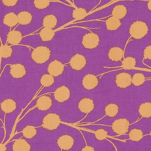 Joel Dewberry RAJD008 Cali Mod Chestnut Branch Lavender Rayon Fabric by The Yard