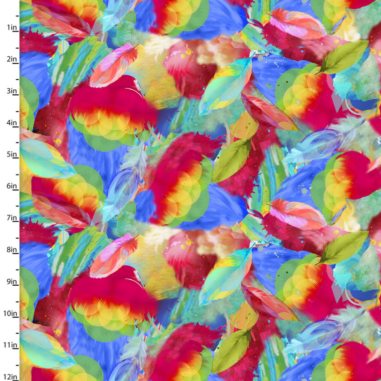 3 Wishes Tropicolor Birds Birds Of A Feather Multi Cotton Fabric By Yard