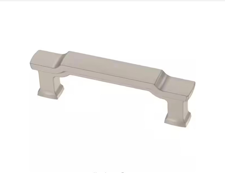 Liberty P45950C-SN 3" Scalloped Footing Cabinet Drawer Pull Satin Nickel Finish