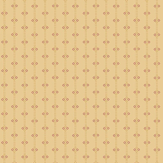 Henry Glass Butter Churn Basics Diamond Stripe Tan Cotton Fabric By The Yard