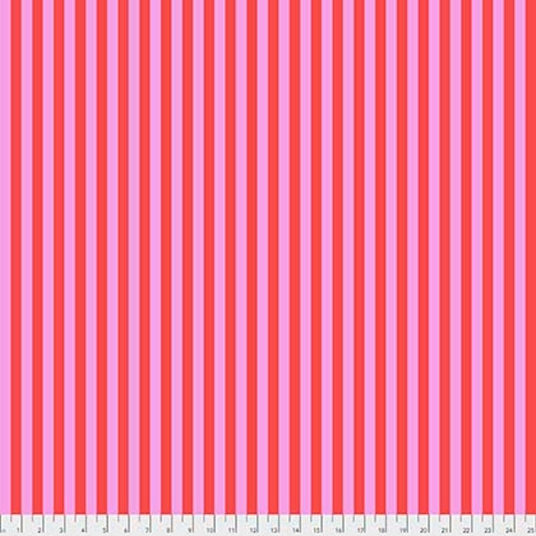 Free Spirit Tula Pink PWTP069 All Stars Tent Stripe Poppy Cotton Fabric By Yard