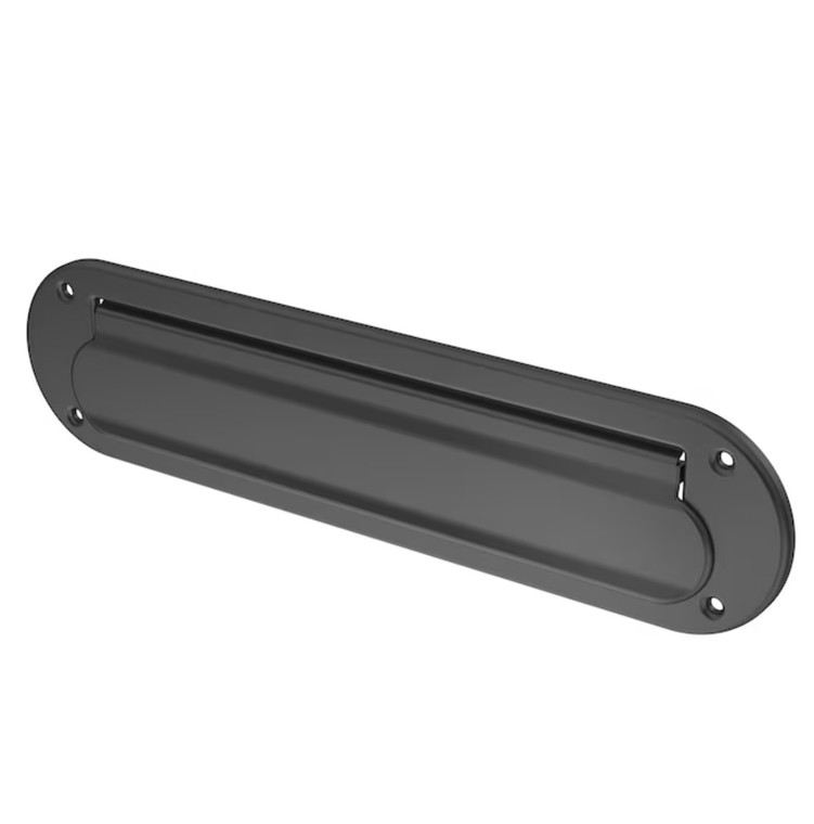 Franklin Brass Mail Slot Matte Black Finish