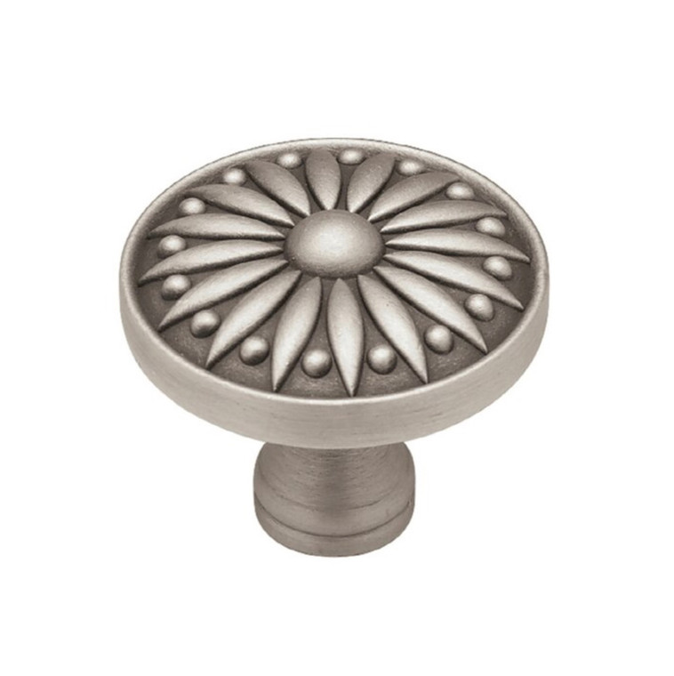 Brainerd PBF811Y-BSP1 1/2" Brushed Satin Pewter Grecian Cabinet Drawer Knob