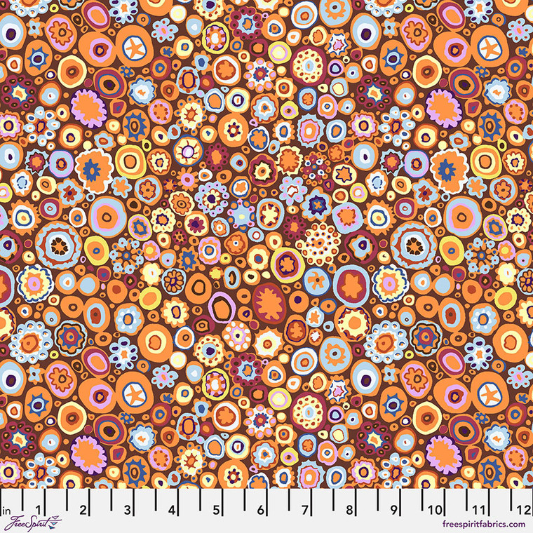 Free Spirit Kaffe Fassett Paperweight Pumpkin Cotton Fabric By The Yard