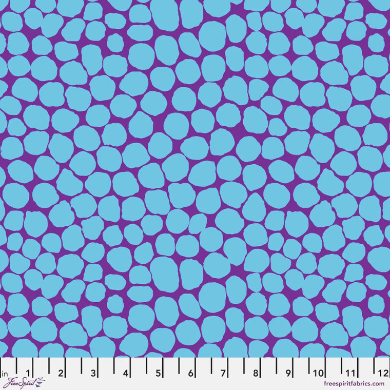 Free Spirit Kaffe Fassett Collective Brandon Mably Jumble Cobalt Fabric By Yd