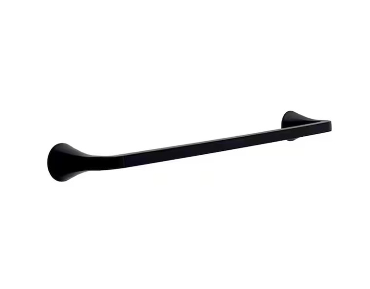 Delta Dallace Bath 18" Towel Bar Matte Black Finish