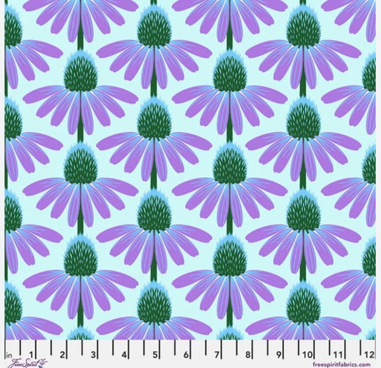Anna Maria Horner Love Always, AM Echinacea Grape Cotton Fabric By Yd