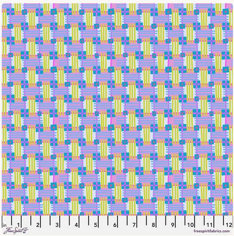 Anna Maria Horner Love Always, AM In Town Sky Cotton Fabric By Yd