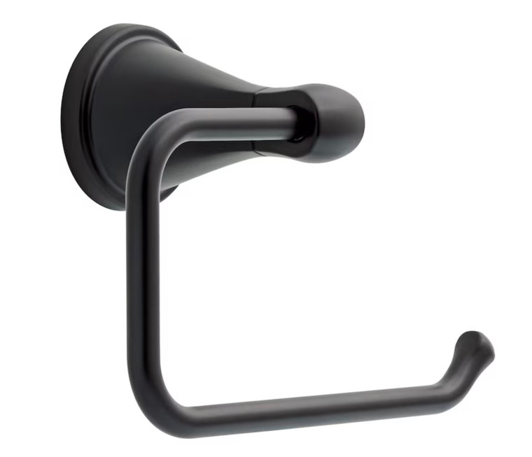 Delta BCK50-MB Becker Bath Toilet Paper Holder Matte Black Finish