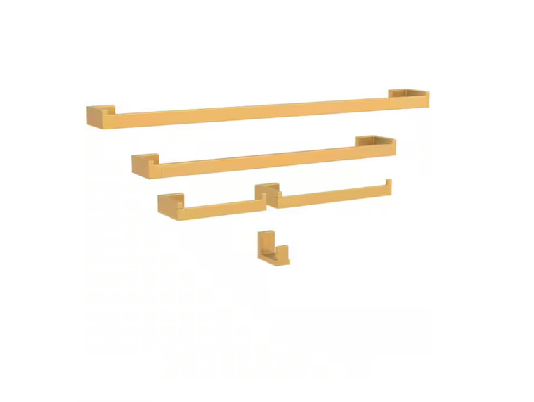 Franklin Brass BFT65-BB Beaufort 5 Piece Bath Set Satin Gold Finish