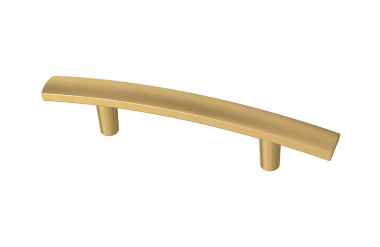 Allen & Roth P24425W-117 3" Brushed Brass Amelia Arched Cabinet Drawer Pull