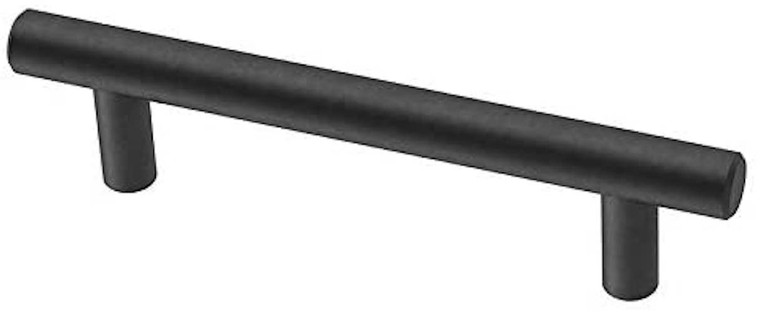 Liberty BAR096Z-FB Flat Black Bar Cabinet Drawer Pull 3 3/4" Centers 5 Pack