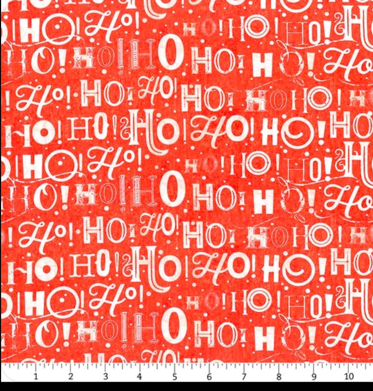 Studio E Vintage Whispers From Santa HoHoHo RedFabric By The Yd
