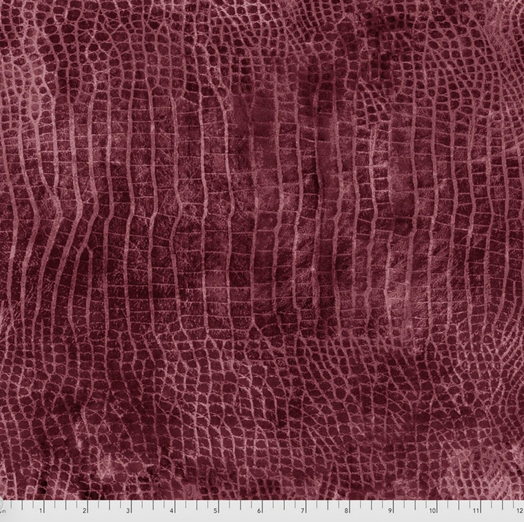 Tim Holtz PWTH020 Eclectic Elements Worn Croc Wildberry Cotton Fabric By Yard