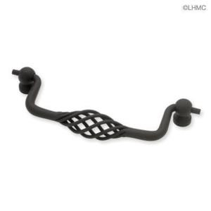 P0527AV-FB 5" Flat Black Birdcage Cabinet Drawer Pull