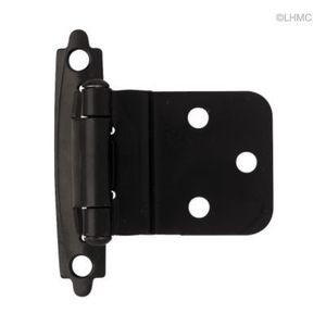 H0104AC-FB 3/8" Self Closing Inset Hinge Flat Black Set of 2