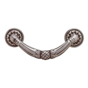 PN1850 BSP 3" French Pineapple Cabinet Drawer Pull Brushed Satin Pewter