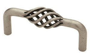 P05076-AP 3" Antique Pewter Birdcage Cabinet Drawer Pull
