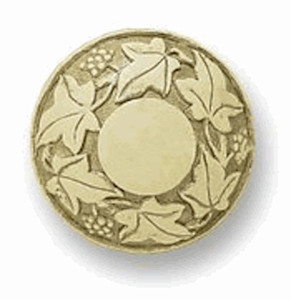 PN1755-IVR  1 5/8" 42mm Ivy Leaf Cabinet Drawer Knob Knob Ivory