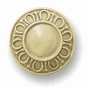 PN1735-IVR  1 5/8" 42mm Carved Edge Cabinet Drawer Knob Knob Ivory