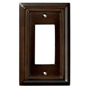 126341 Espresso Architect Single GFCI Outlet Cover Plate