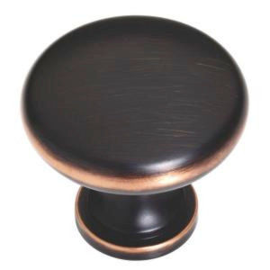144177 1 1/4" Bronze w/ Copper Hollow Round Drawer Knob Lot of 25
