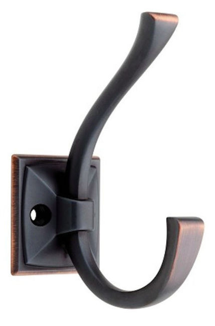 137246 Rua Vista Coat & Hat Hook Bronze w/ Copper