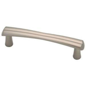 P18957-SN  3" Satin Nickel Notched Cabinet Drawer Pull Knob