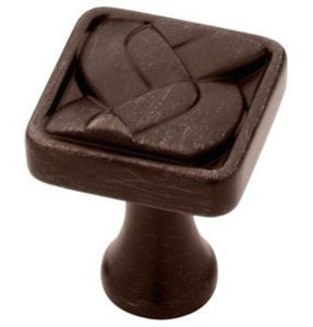 P16602C-VBR Venetian Bronze 1" Weave Pattern Drawer Cabinet Knob