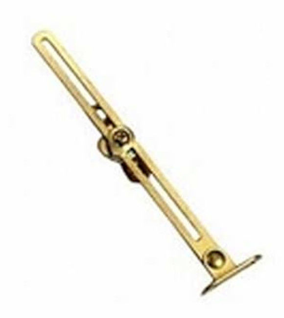 R1085XC Straight Friction Lid Support Right Hand Mount Brass Plate