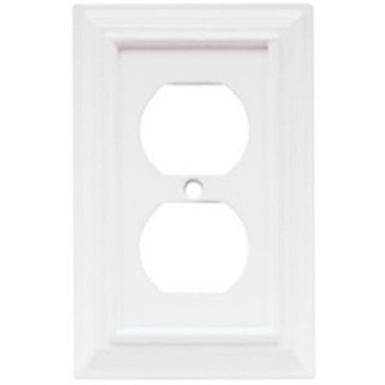Peerless  W10766-W White Architect Single Duplex Cover