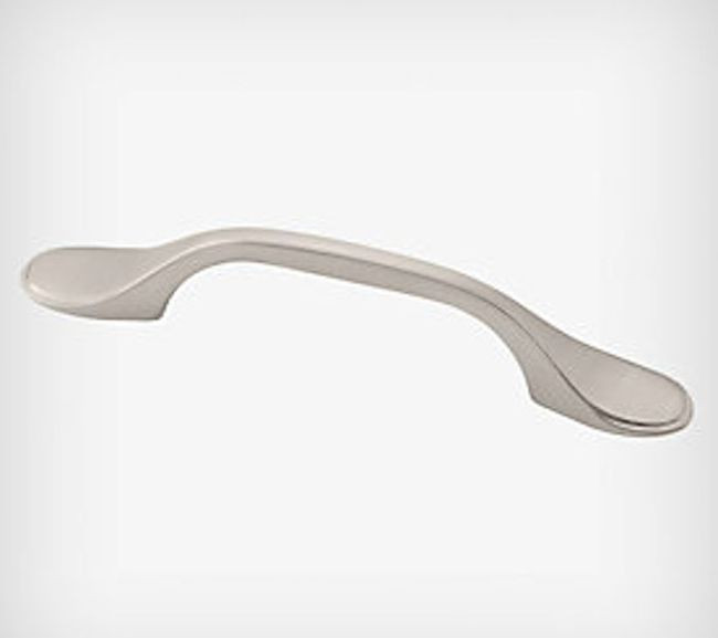 P50123-SN Satin Nickel Spoon Foot 3" Cabinet Drawer Knob Pull 6 Pack