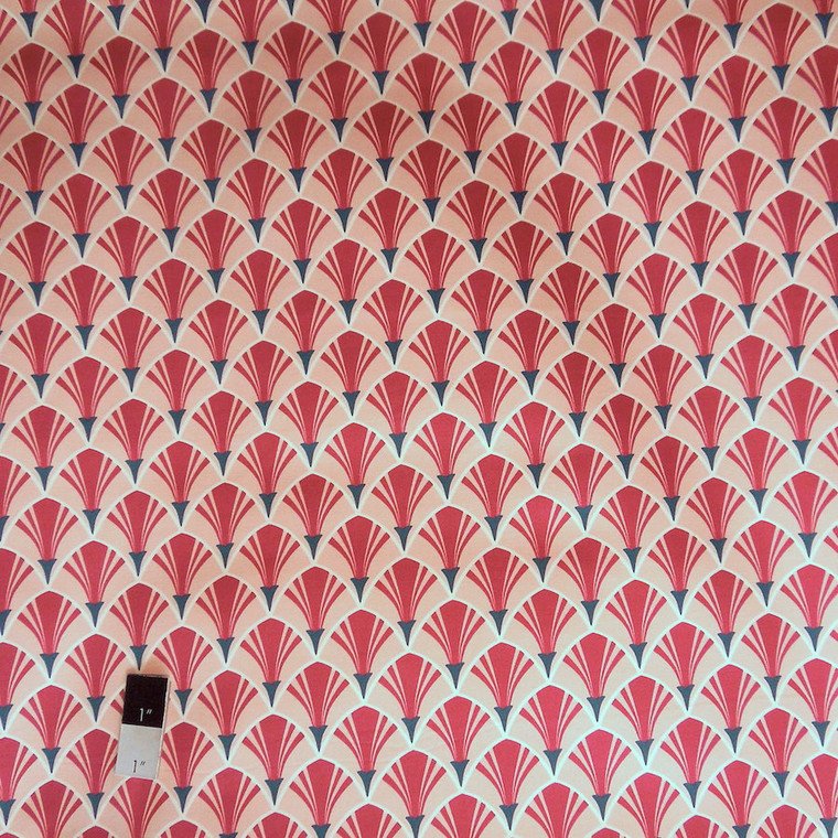 Annette Tatum SAAT001 Classica Scallop Berry Sateen HOME DECOR Fabric By Yard