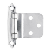 H0104AC-CH​R 3/8" Self Closing Inset Hinge Polished Chrome Set of 2