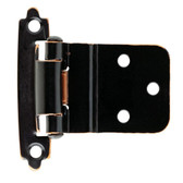 H0104BL-VBC 3/8" Self Closing Inset Hinge Bronze & Copper Set of 10