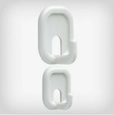 Project Basics 138725 Peel N Stick Euro Hooks White Pack of 8