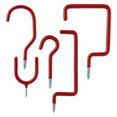 Arrow 160391 10 Piece Red Vinyl Coated Storage Utility Hooks