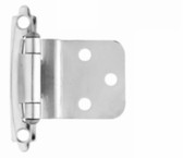 H0104AC-MC 3/8" Self Closing Inset Hinge Matte Chrome Set of 2