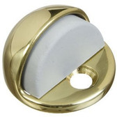 Brainerd B40704D-PL Solid Brass Floor Mount Half Dome Door Stop