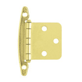 Liberty H01010C-BP Polished Brass Overlay HInge w/o Spring 2 Pack