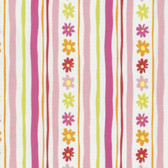 Free Spirit David Walker PWDW137 Pandas Daisy Stripe Pink Cotton Fabric By Yard